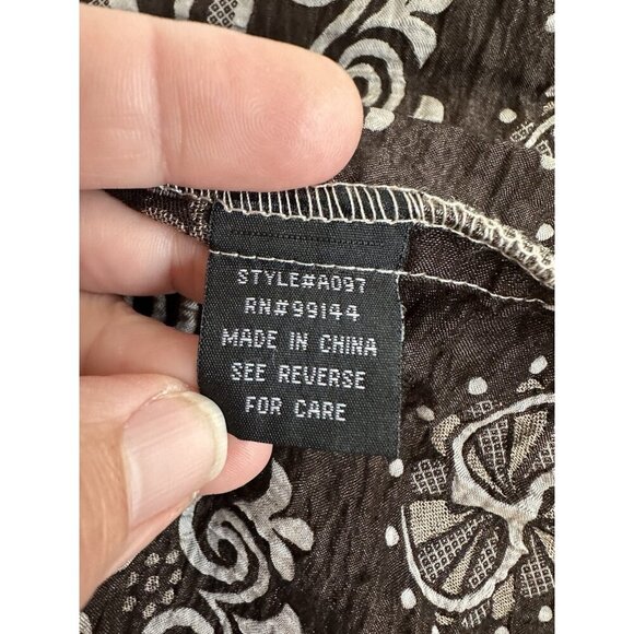 Lapis Floral Print Strapless Smocked‎ Tiered Dress / Peasant Maxi Skirt OS Taupe - Picture 9 of 10